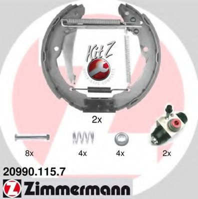 ZIMMERMANN 20990.115.7 Тормозные колодоки 