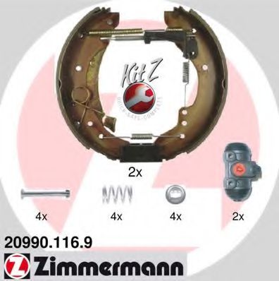 ZIMMERMANN 20990.116.9 Тормозные колодоки 
