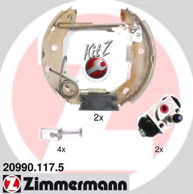 ZIMMERMANN 20990.117.5 Тормозные колодоки 