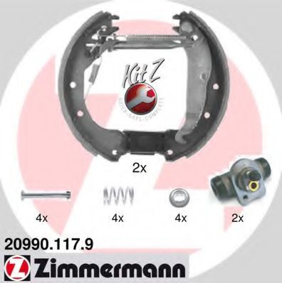 ZIMMERMANN 20990.117.9 Тормозные колодоки 