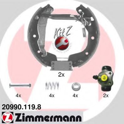ZIMMERMANN 20990.119.8 Тормозные колодоки 