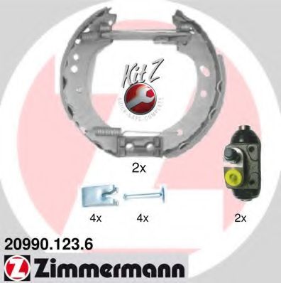 ZIMMERMANN 20990.123.6 Тормозные колодоки 