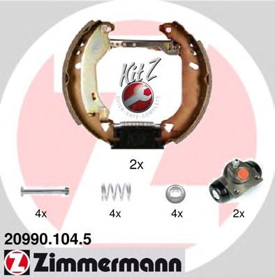 ZIMMERMANN 20990.104.5 Тормозные колодоки 