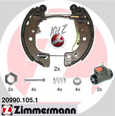 ZIMMERMANN 20990.105.1 Тормозные колодоки 