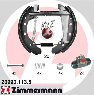 ZIMMERMANN 20990.113.5 Тормозные колодоки 