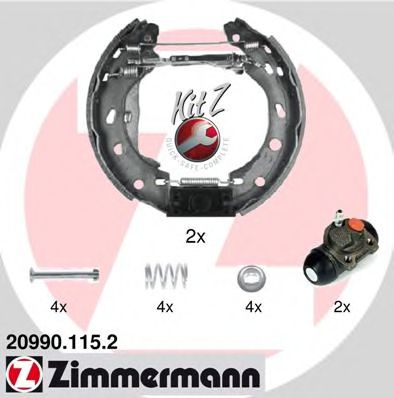 ZIMMERMANN 20990.115.2 Тормозные колодоки 