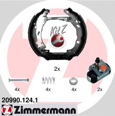 ZIMMERMANN 20990.124.1 Тормозные колодоки 
