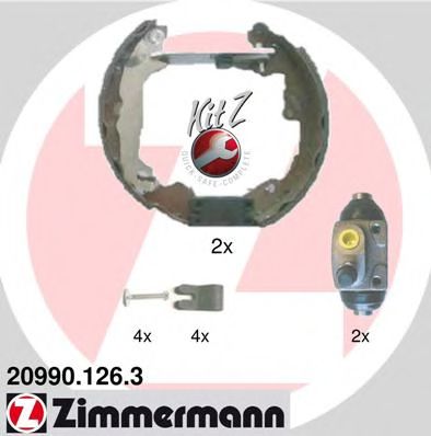 ZIMMERMANN 20990.126.3 Тормозные колодоки 