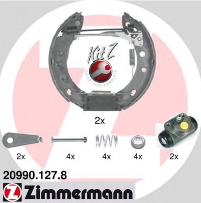 ZIMMERMANN 20990.127.8 Тормозные колодоки 