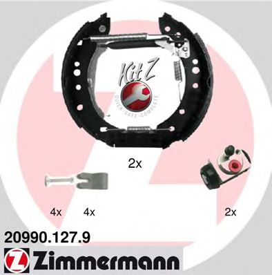 ZIMMERMANN 20990.127.9 Тормозные колодоки 