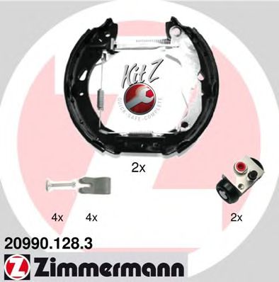 ZIMMERMANN 20990.128.3 Тормозные колодоки 