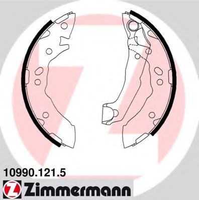 ZIMMERMANN 10990.121.5 Тормозные колодоки 