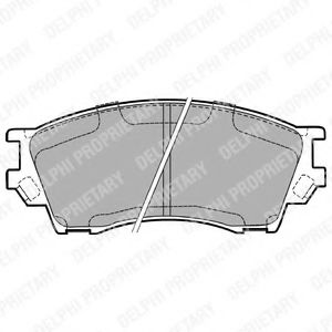 DELPHI LP1063 Тормозные колодки для MAZDA PROCEED/DRIFTER (Мазда Просид/дрифтэр) DELPHI LP1063 Тормозные колодки для MAZDA PROCEED/DRIFTER (Мазда Просид/дрифтэр)