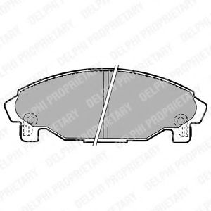 DELPHI LP1064 Тормозные колодки для DAIHATSU PYZAR (Дайхатсу Пъзар) DELPHI LP1064 Тормозные колодки для DAIHATSU PYZAR (Дайхатсу Пъзар)