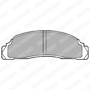 DELPHI LP110 Тормозные колодки для FORD FIESTA (Форд Фиэста) DELPHI LP110 Тормозные колодки для FORD FIESTA (Форд Фиэста)