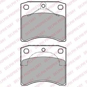 DELPHI LP1206 Тормозные колодки для VOLKSWAGEN T4 CARAVELLE (Фольксваген Т4 cараvэллэ) DELPHI LP1206 Тормозные колодки для VOLKSWAGEN T4 CARAVELLE (Фольксваген Т4 cараvэллэ)
