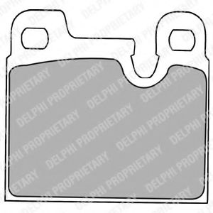 DELPHI LP1230 Тормозные колодки для BMW 7 (Бмв 7)