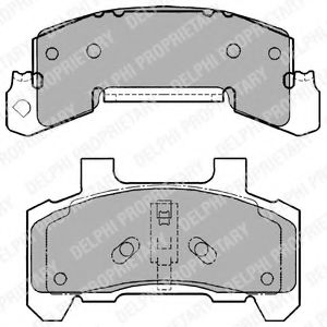 DELPHI LP1263 Тормозные колодки для CHEVROLET BERETTA (Шевроле Бэрэтта) DELPHI LP1263 Тормозные колодки для CHEVROLET BERETTA (Шевроле Бэрэтта)