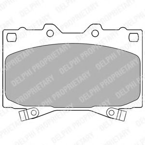 DELPHI LP1308 Тормозные колодки для TOYOTA PRADO (Тойота/тоета Прадо) DELPHI LP1308 Тормозные колодки для TOYOTA PRADO (Тойота/тоета Прадо)