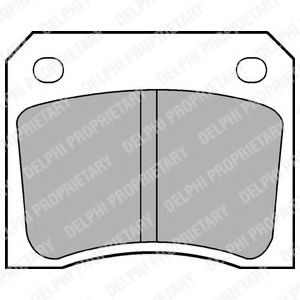 DELPHI LP133 Тормозные колодки для DAIMLER (Даймлер) DELPHI LP133 Тормозные колодки для DAIMLER (Даймлер)