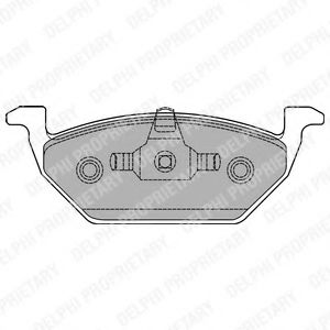 DELPHI LP1436 Тормозные колодки для VOLKSWAGEN (Фольксваген) DELPHI LP1436 Тормозные колодки для VOLKSWAGEN (Фольксваген)