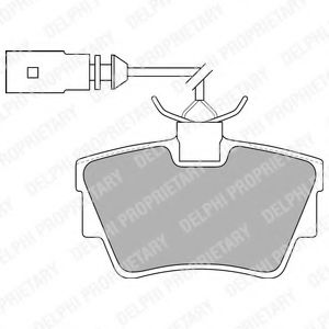 DELPHI LP1511 Тормозные колодки для VOLKSWAGEN T4 CARAVELLE (Фольксваген Т4 cараvэллэ) DELPHI LP1511 Тормозные колодки для VOLKSWAGEN T4 CARAVELLE (Фольксваген Т4 cараvэллэ)