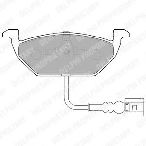 DELPHI LP1514 Тормозные колодки для VOLKSWAGEN (Фольксваген) DELPHI LP1514 Тормозные колодки для VOLKSWAGEN (Фольксваген)