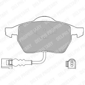 DELPHI LP1525 Тормозные колодки для VOLKSWAGEN (Фольксваген) DELPHI LP1525 Тормозные колодки для VOLKSWAGEN (Фольксваген)