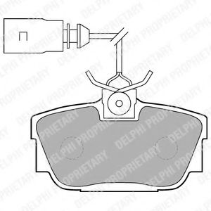 DELPHI LP1541 Тормозные колодки для VOLKSWAGEN T4 CARAVELLE (Фольксваген Т4 cараvэллэ) DELPHI LP1541 Тормозные колодки для VOLKSWAGEN T4 CARAVELLE (Фольксваген Т4 cараvэллэ)