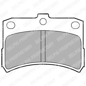 DELPHI LP1547 Тормозные колодки для DAIHATSU CUORE VI (Дайхатсу Cуорэ vи) DELPHI LP1547 Тормозные колодки для DAIHATSU CUORE VI (Дайхатсу Cуорэ vи)