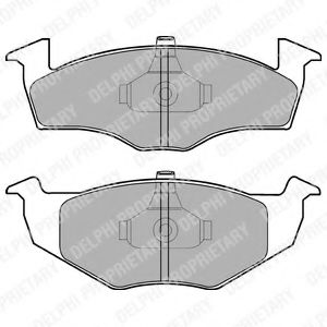 DELPHI LP1591 Тормозные колодки для SEAT TOLEDO (Сеат Толэдо) DELPHI LP1591 Тормозные колодки для SEAT TOLEDO (Сеат Толэдо)