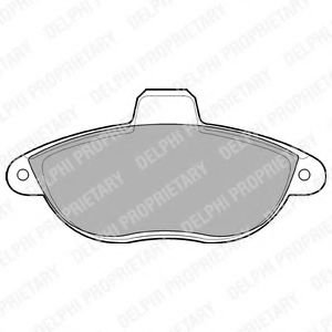 DELPHI LP1592 Тормозные колодки для CITROËN DISPATCH (CитроËн Диспатч) DELPHI LP1592 Тормозные колодки для CITROËN DISPATCH (CитроËн Диспатч)