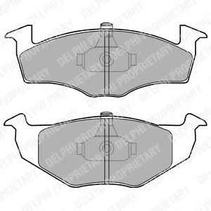 DELPHI LP1601 Тормозные колодки для VOLKSWAGEN (Фольксваген) DELPHI LP1601 Тормозные колодки для VOLKSWAGEN (Фольксваген)