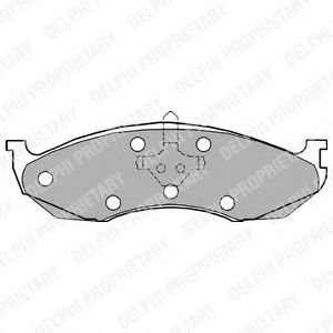 DELPHI LP1615 Тормозные колодки для JEEP CHEROKEE (Джип Чироки) DELPHI LP1615 Тормозные колодки для JEEP CHEROKEE (Джип Чироки)