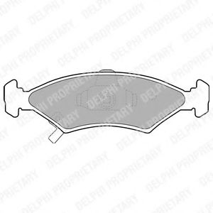 DELPHI LP1630 Тормозные колодки для KIA SPORTAGE (Киа Спортейдж)