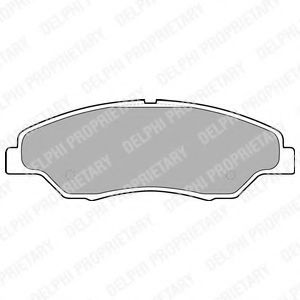 DELPHI LP1634 Тормозные колодки для KIA SPORTAGE (Киа Спортейдж)