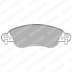 DELPHI LP1656 Тормозные колодки для CITROËN C5 II (CитроËн С5 2) DELPHI LP1656 Тормозные колодки для CITROËN C5 II (CитроËн С5 2)