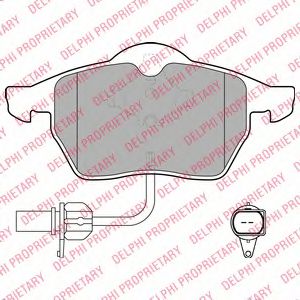 DELPHI LP1672 Тормозные колодки для VOLKSWAGEN (Фольксваген) DELPHI LP1672 Тормозные колодки для VOLKSWAGEN (Фольксваген)