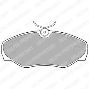 DELPHI LP1695 Тормозные колодки для RENAULT TRAFIC II (Рено Трафик 2) DELPHI LP1695 Тормозные колодки для RENAULT TRAFIC II (Рено Трафик 2)