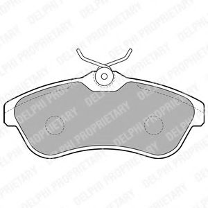 DELPHI LP1715 Тормозные колодки для CITROëN (Cитроëн) DELPHI LP1715 Тормозные колодки для CITROëN (Cитроëн)
