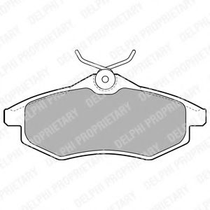 DELPHI LP1716 Тормозные колодки для CITROëN (Cитроëн) DELPHI LP1716 Тормозные колодки для CITROëN (Cитроëн)