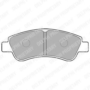 DELPHI LP1727 Тормозные колодки для PEUGEOT 207 (Пежо 207) DELPHI LP1727 Тормозные колодки для PEUGEOT 207 (Пежо 207)