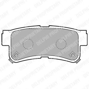 DELPHI LP1765 Тормозные колодки для DAEWOO MUSSO (Дэу Муссо) DELPHI LP1765 Тормозные колодки для DAEWOO MUSSO (Дэу Муссо)