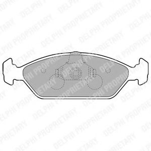 DELPHI LP1805 Тормозные колодки для KIA MENTOR (Киа Мэнтор) DELPHI LP1805 Тормозные колодки для KIA MENTOR (Киа Мэнтор)