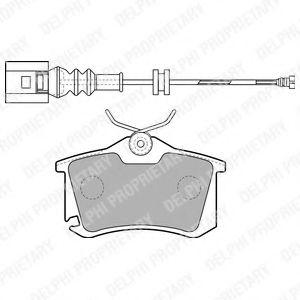 DELPHI LP1815 Тормозные колодки для SEAT ALTEA (Сеат Алтэа) DELPHI LP1815 Тормозные колодки для SEAT ALTEA (Сеат Алтэа)