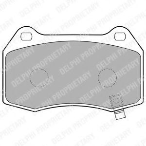 DELPHI LP1838 Тормозные колодки для NISSAN 350 Z (Ниссан 350 з)