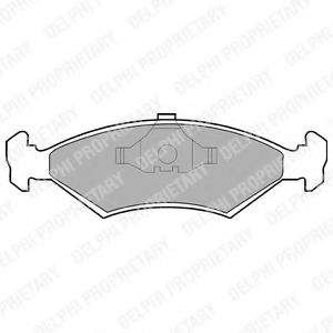 DELPHI LP204 Тормозные колодки для FORD ORION II (Форд Орион 2) DELPHI LP204 Тормозные колодки для FORD ORION II (Форд Орион 2)