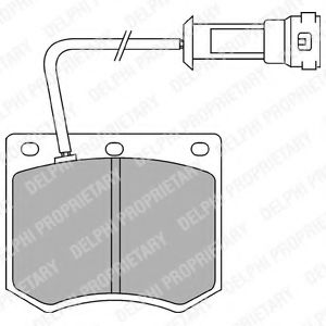 DELPHI LP241 Тормозные колодки для FORD GRANADA (Форд Гранада) DELPHI LP241 Тормозные колодки для FORD GRANADA (Форд Гранада)