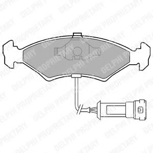 DELPHI LP255 Тормозные колодки для FORD ORION II (Форд Орион 2) DELPHI LP255 Тормозные колодки для FORD ORION II (Форд Орион 2)