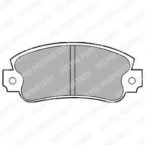 DELPHI LP353 Тормозные колодки для FIAT STRADA II (Фиат Страда 2) DELPHI LP353 Тормозные колодки для FIAT STRADA II (Фиат Страда 2)